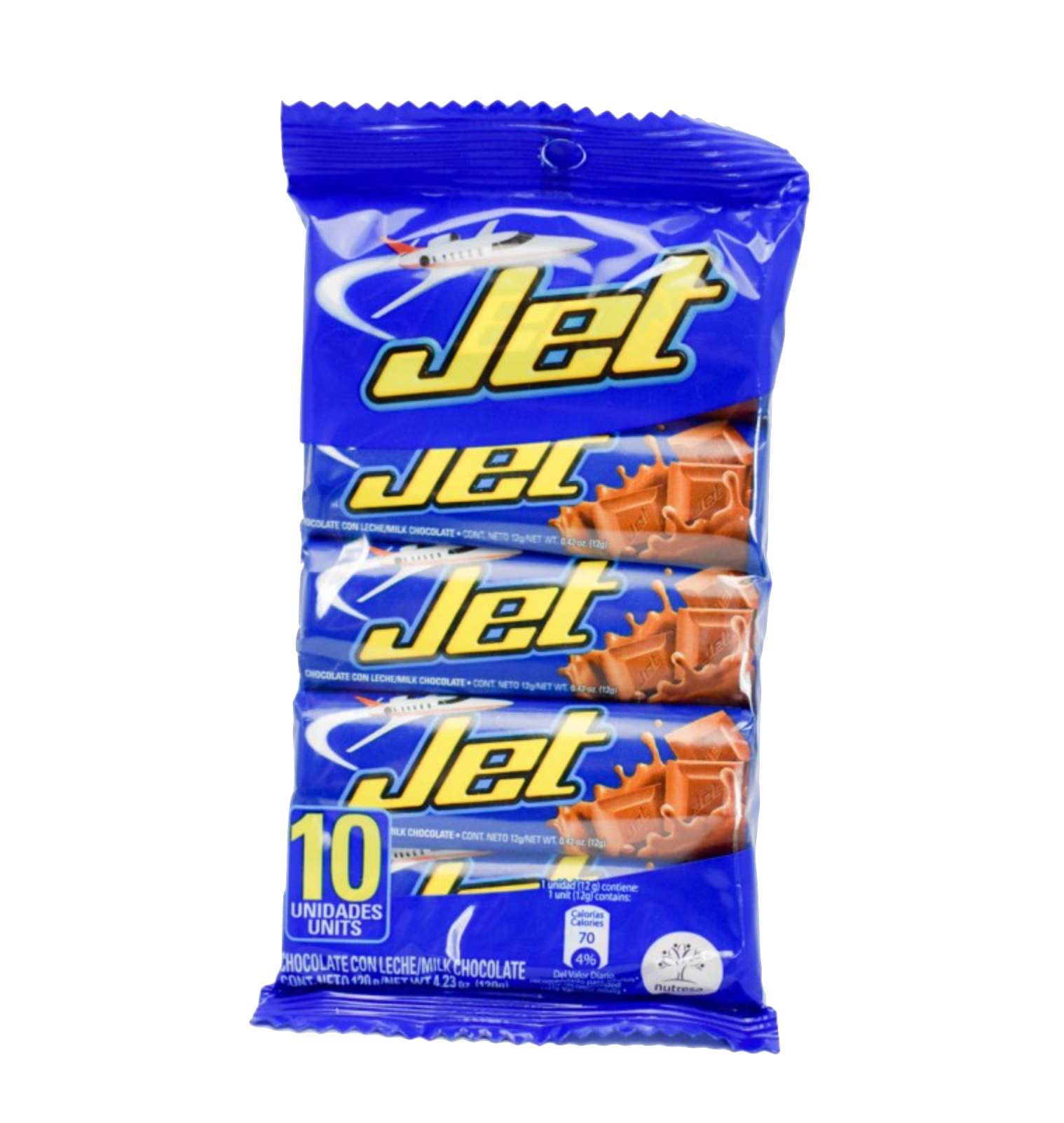 JET Chocolate con Leche (10 Unidades)