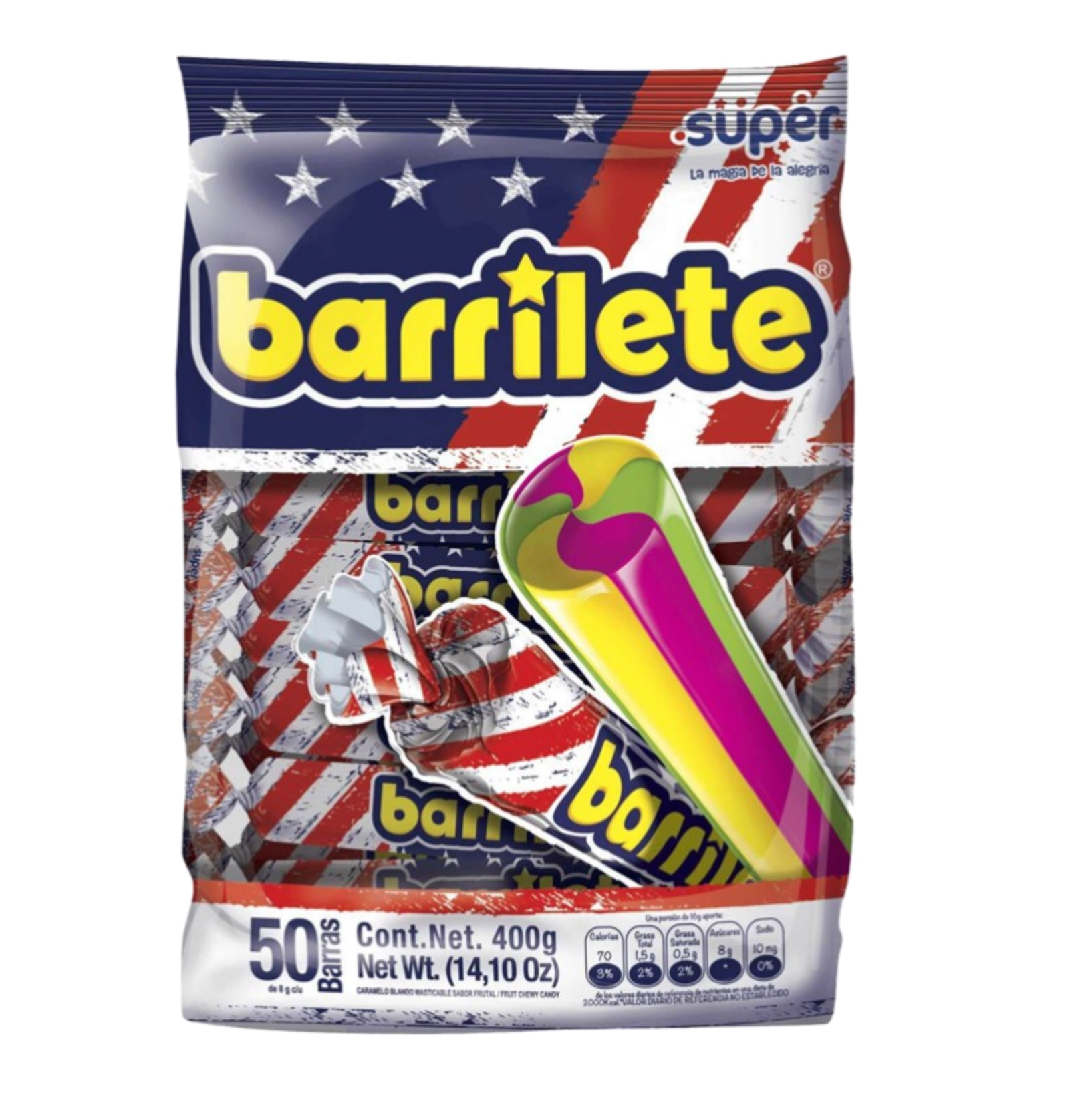 Barrilete SUPER 50 Barras (400g)