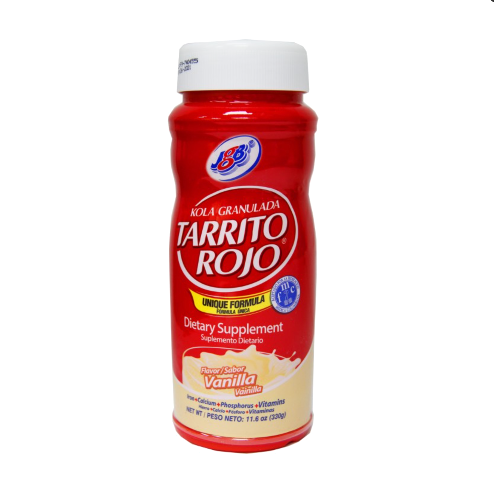 KOLA GRANULADA Tarrito Rojo, sabor a FRESA (11.6 oz)