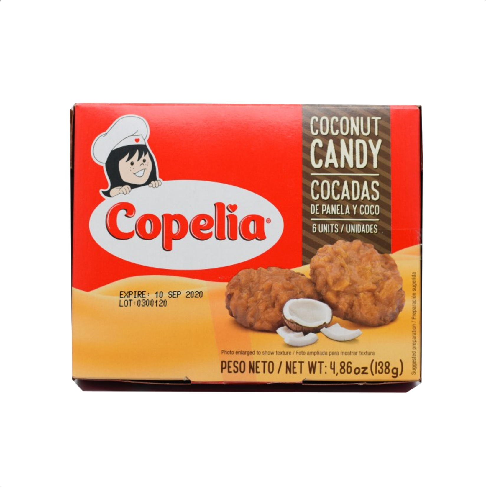 Cocadas de Panela y Coco COPELIA (6 unidades / 138g)
